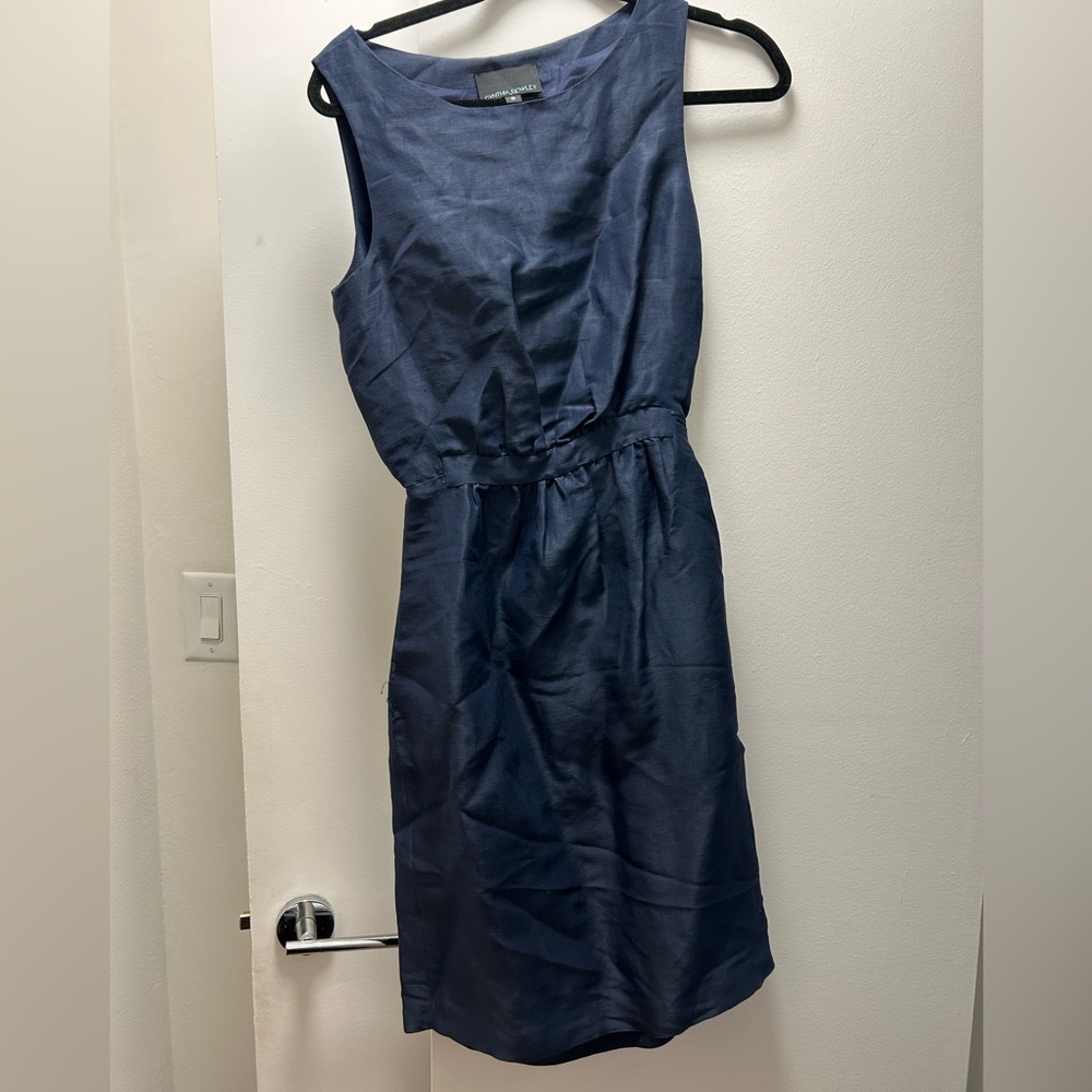 Cynthia Rowley Navy Backless Shift Dress
